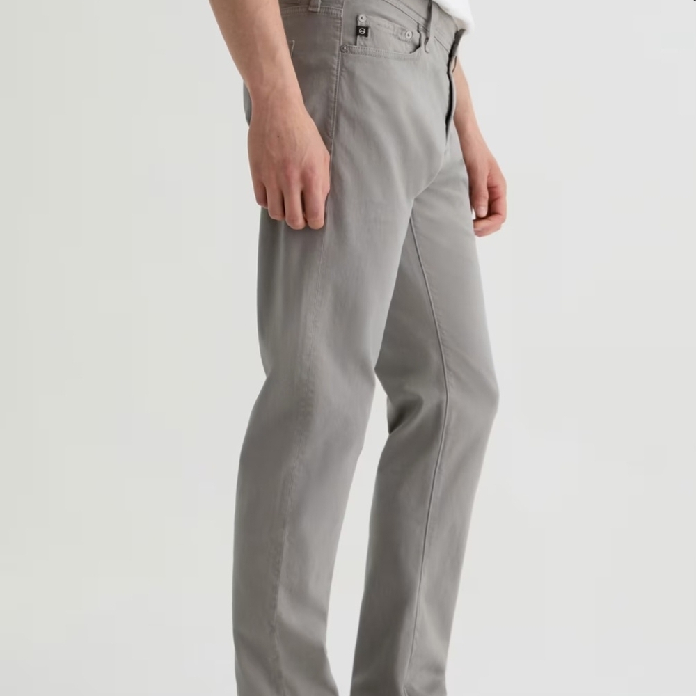 AG Adriano Goldschmied Tellis Light Gray/Green Pants Mens 40 x 34